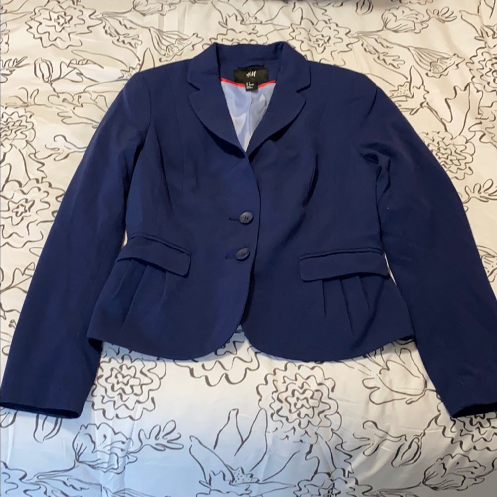 H&M Navy 2-button Blazer Size 8